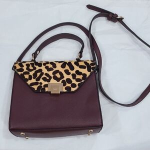 Dune London Brown Crossbody Bag with Gold Hardware